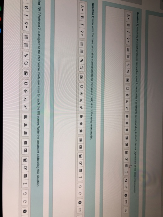 Question ) Assuming that each professor can reach