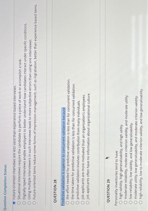 (Human Resource Management) Question Completion