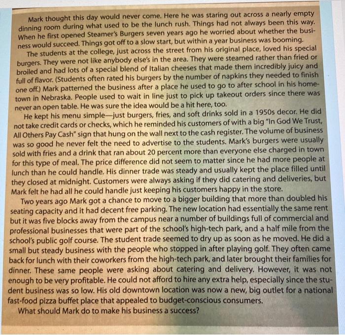 Case Study. Please read the attached case study