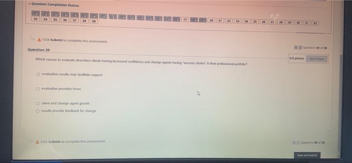 Question Completion Status: 34 35 & Click Submit