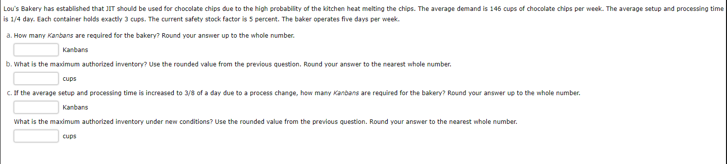 please answer both questions! Kanban card set (s)