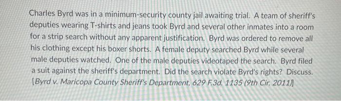 can u write 4-5 sentences Charles Byrd was in a