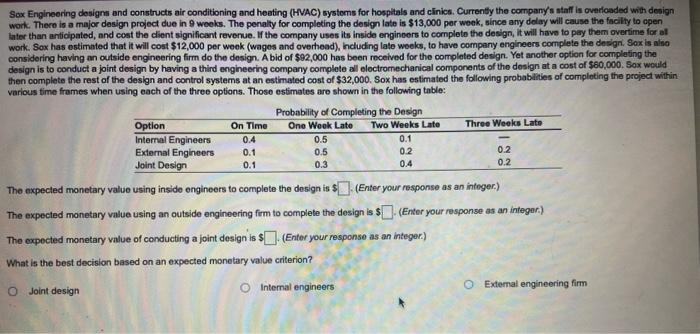 Sox Engineering designs and constructs air