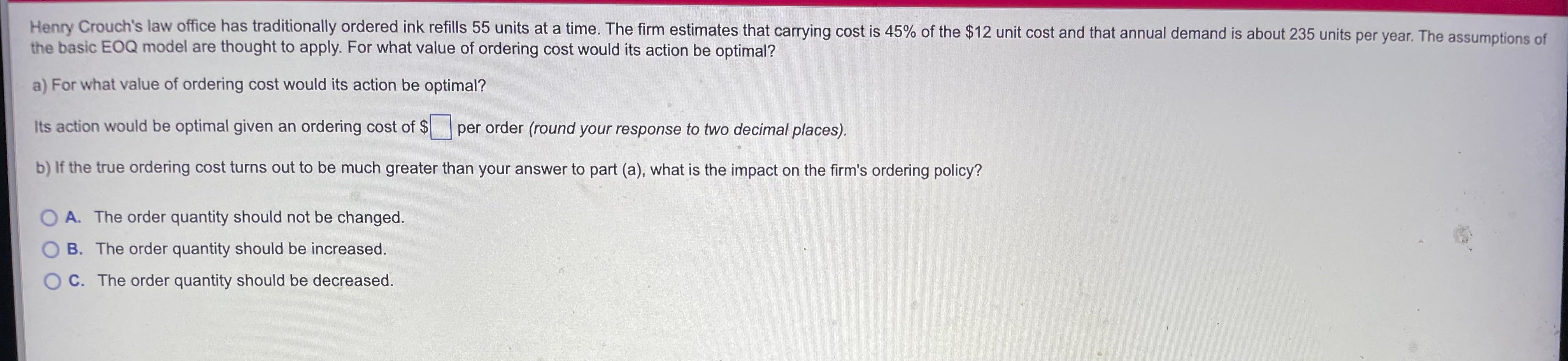 Help solve, and show your work. Henry Crouch's