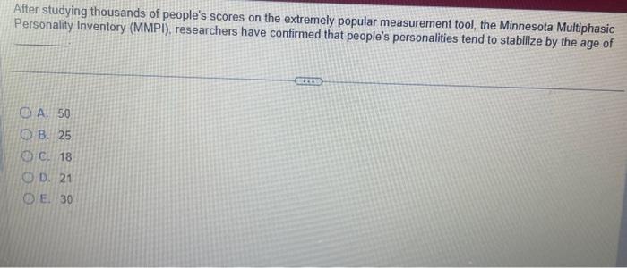 After studying thousands of people's scores on