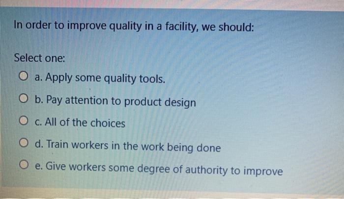 please help me with the right option 9 In order