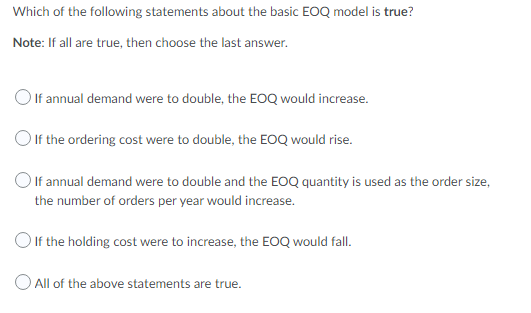 Which of the following statements about the basic