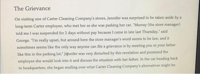 Read the Continuing Case at the end of Chapter 15