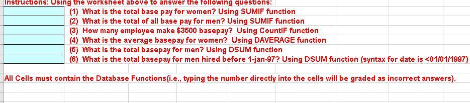 Please, help with excel project 4 Employee Data