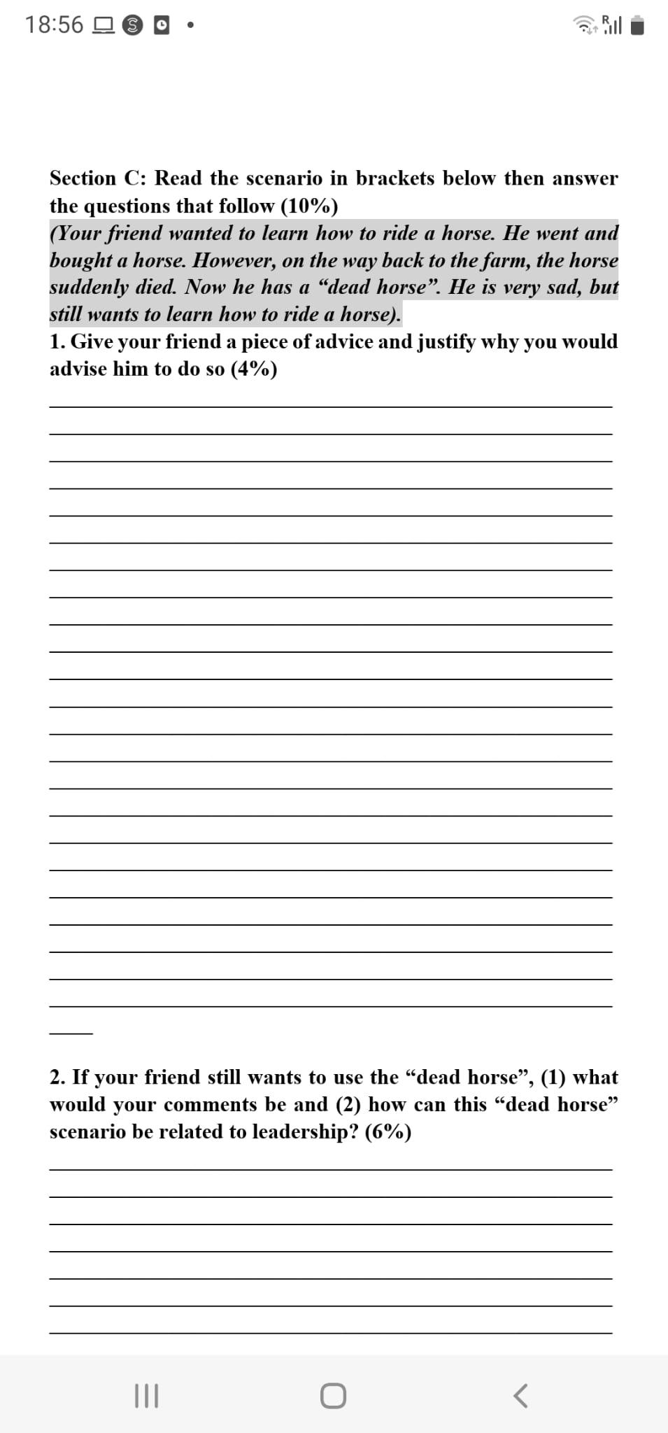 Please I want an answer with all the required