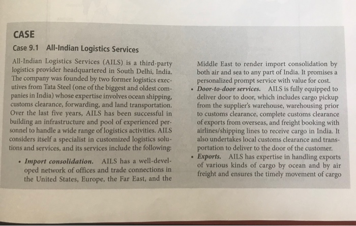 Contemporary Logistics 11th Edition, Chapter 9:
