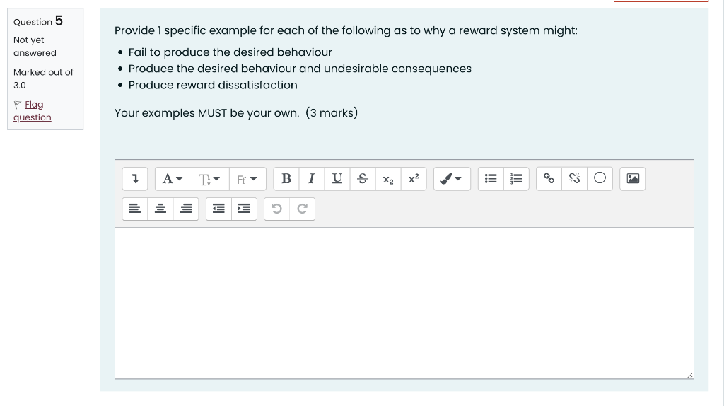 \begin{tabular}{l|l} \hline Question 5 & Provide
