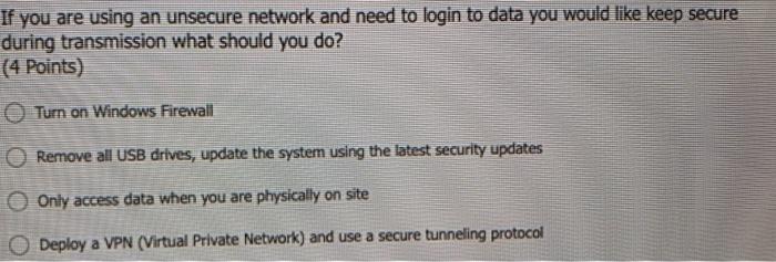 What is the best choice that describes the