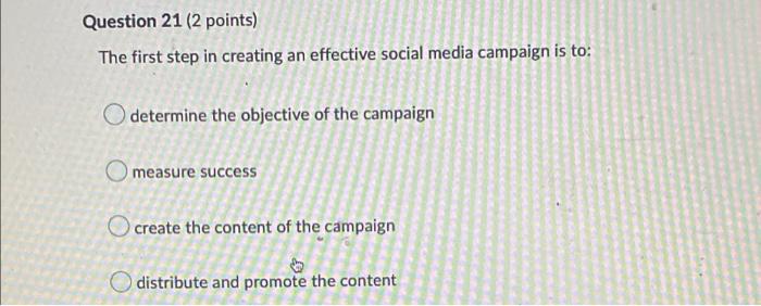 Question 19 (2 points) When the Kraft "send
