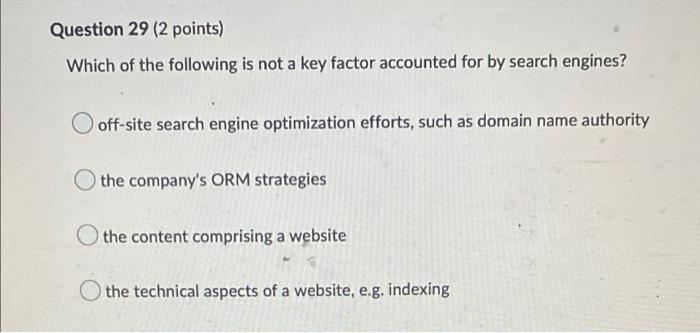Question 19 (2 points) When the Kraft "send