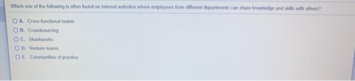 Which one of the following is often found on