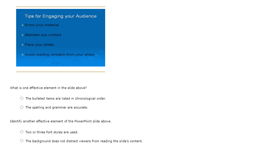 Tips for Engaging your Audience > Know your