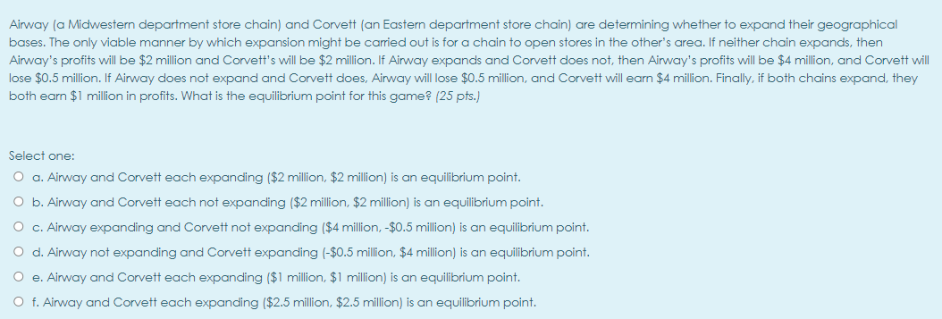 Airway (a Midwestern department store chain) and