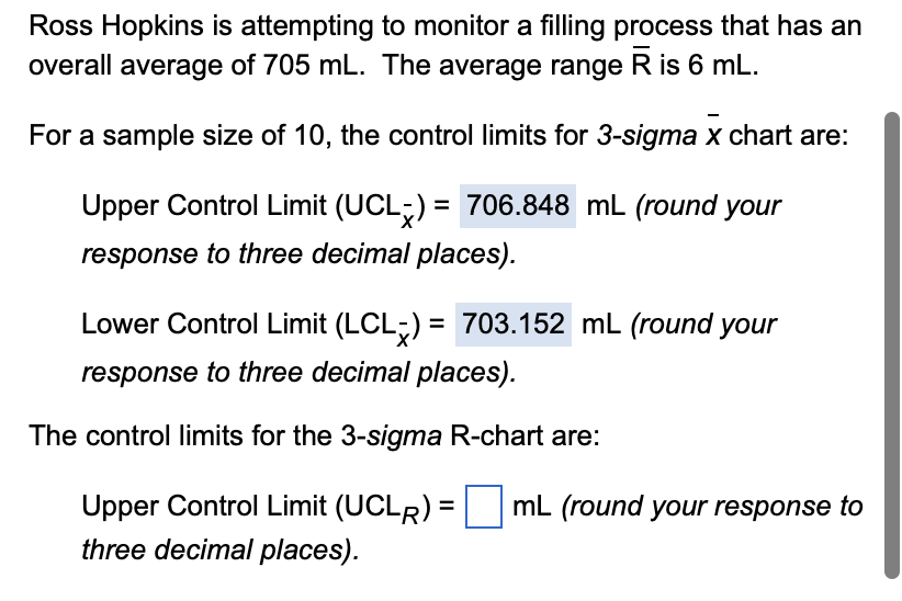 Please do Lower Control Limit as well. Thank you