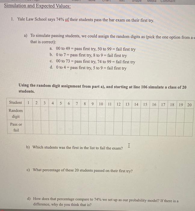 Please help !!! hape Media Comment Simulation and