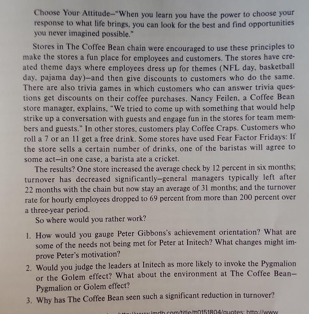 please answer the 3 questions Initech versus the