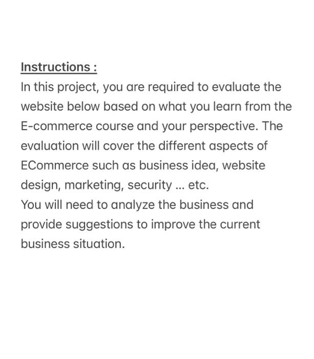 Explain the current business e-commerce features