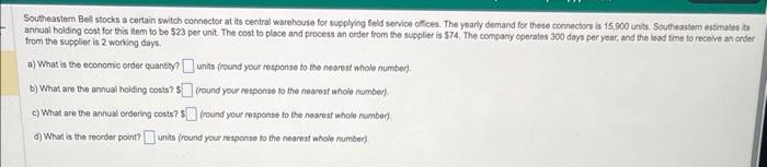 Southeastern Bell stocks a cortain switch