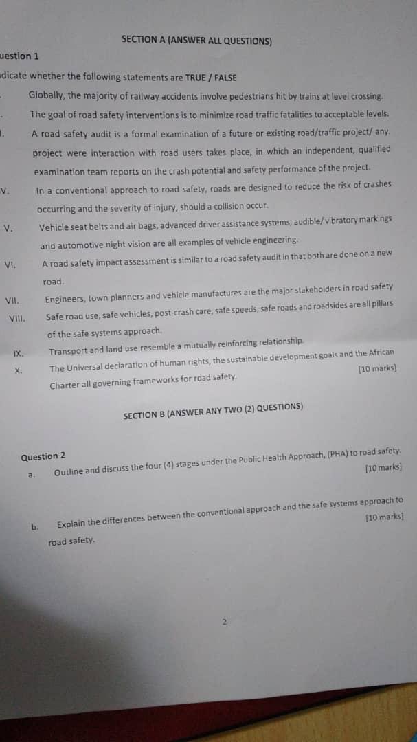 SECTION A (ANSWER ALL QUESTIONS) uestion 1 dicate