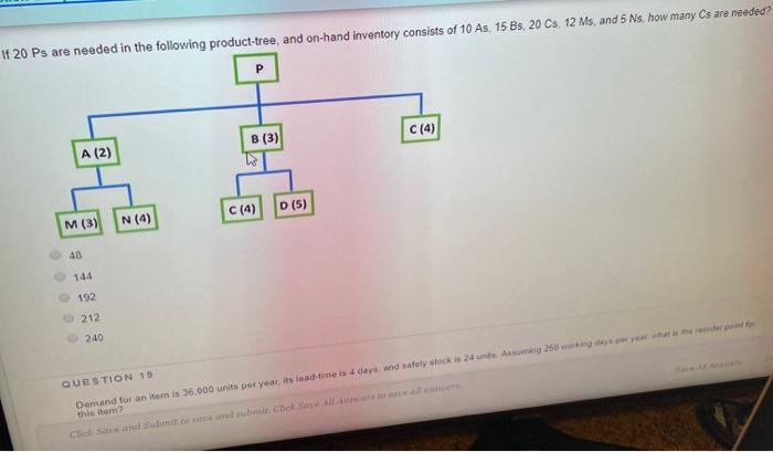 19 20 Ps are needed in the following