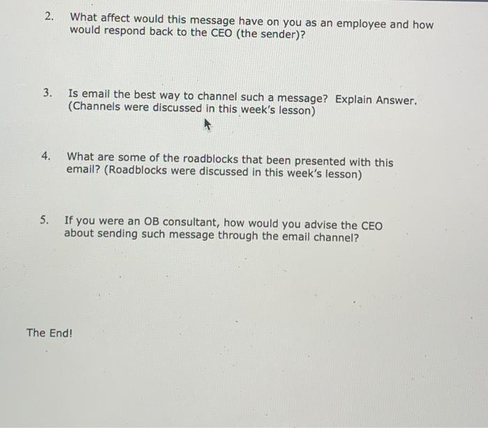 Week 8 In Class Assignment Case Study Email Value