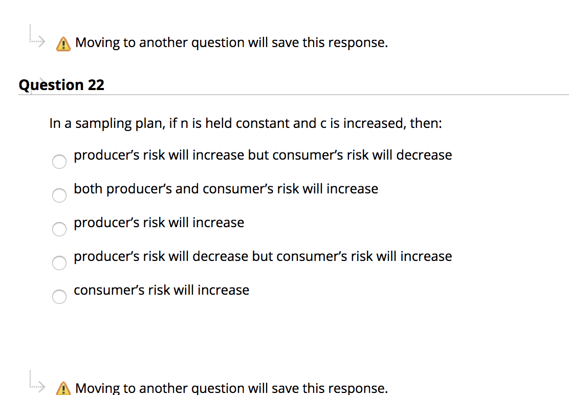 -> A Moving to another question will save this