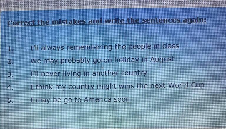 technical writing Correct the mistakes and write