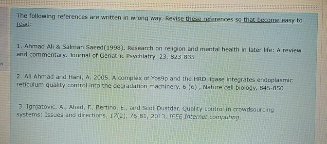 technical writing The following references are