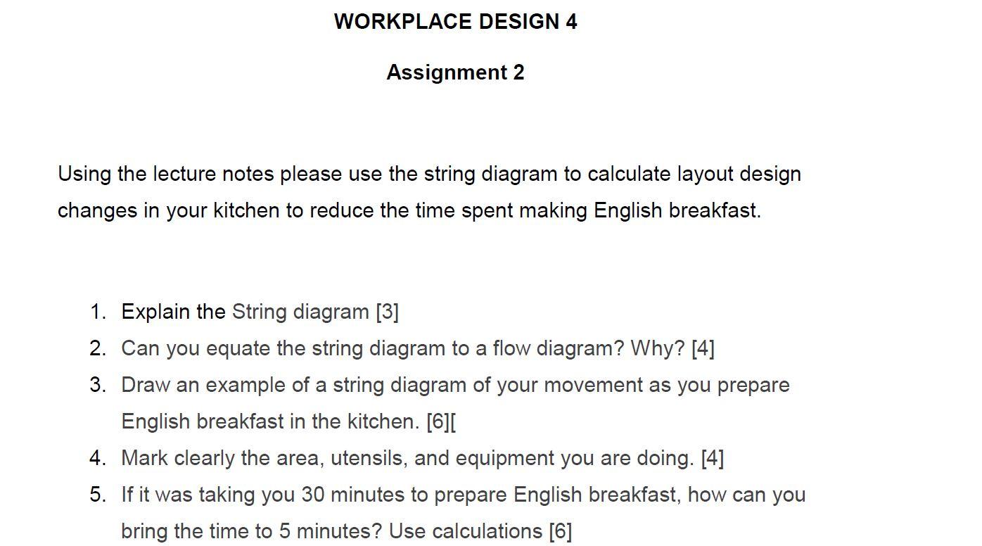 Using the lecture notes please use the string