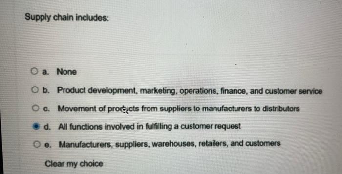 supply chain On the ROIC tree, if the setup time