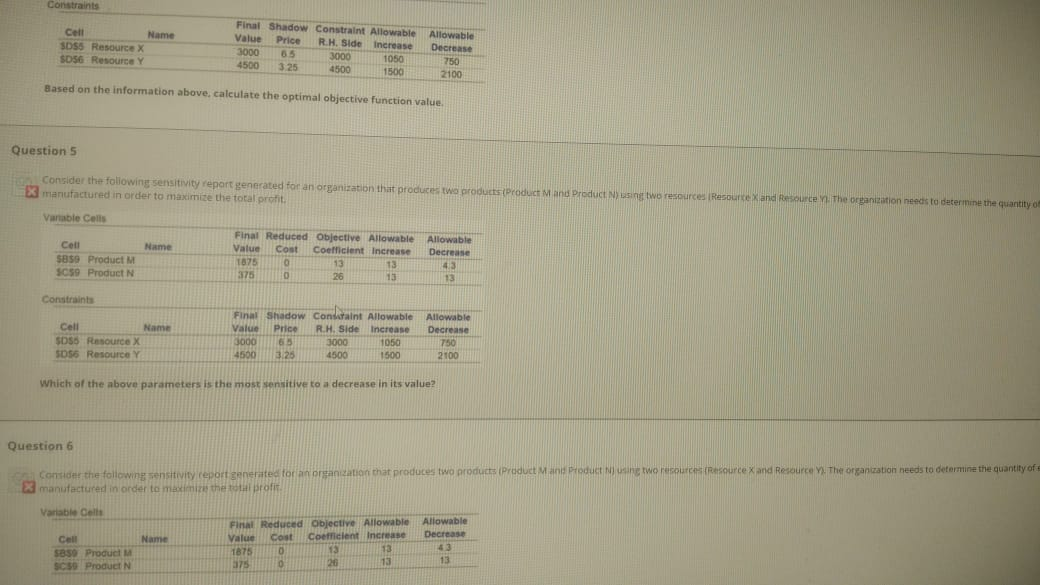 Constraints Cell Name 3055 Resource X SO56