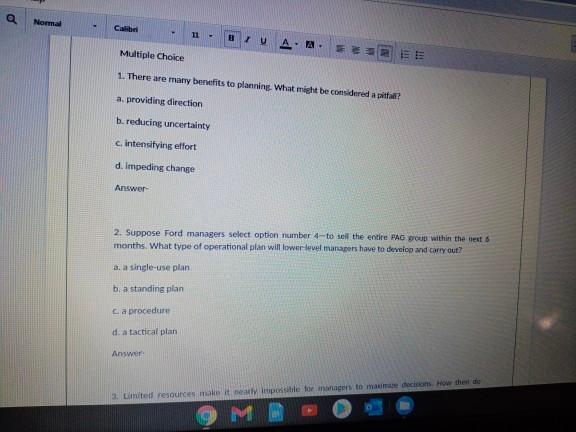 Nam Call 11 7 U A- A - Multiple Choice 1. There