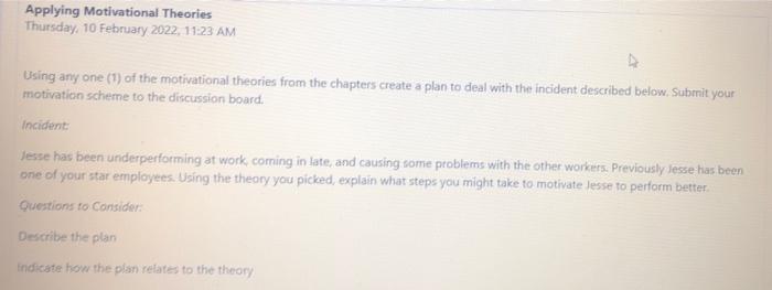 plz follow the example in. question and provide