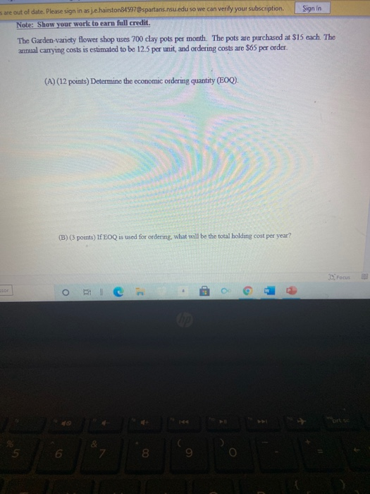Sign in are out of date. Please sign in as je.