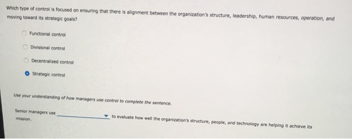 which type of control is focused on ensuring that