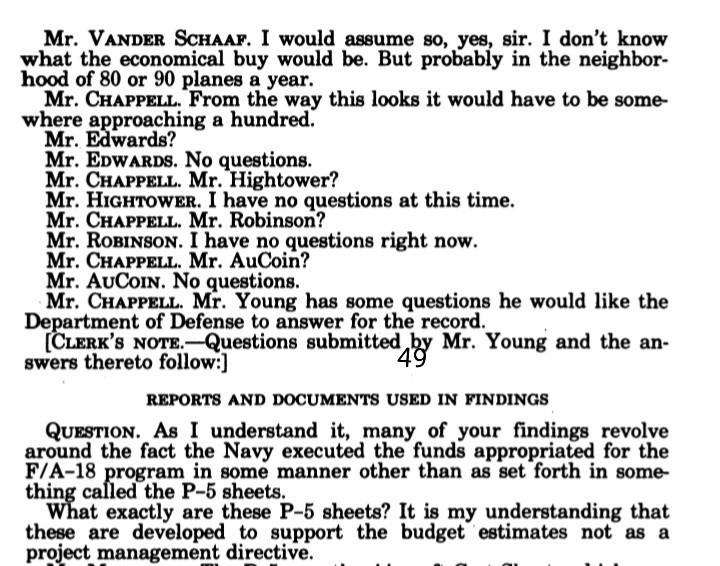 Mr. VANDER SCHAAF. I would assume so, yes, sir. I