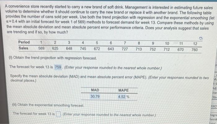 please solve part 2 and what woukd me the new MAD