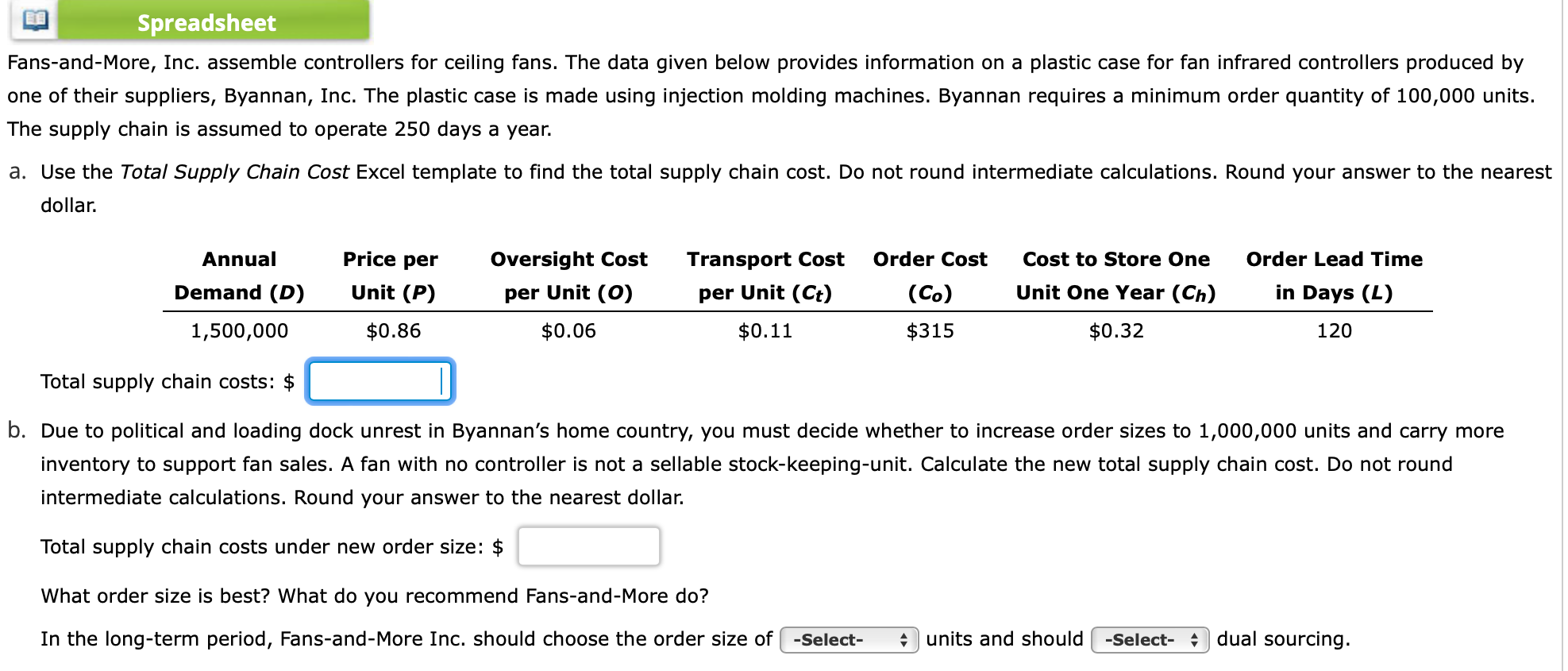 EE Spreadsheet Fans-and-More, Inc. assemble