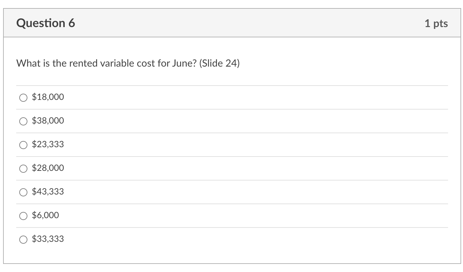 Use the following for the next 2 questions: A