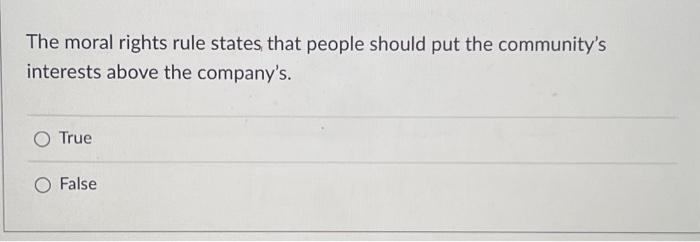 please answer these 3 questions The moral rights