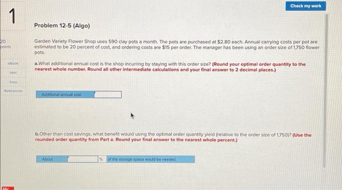 i need the step by step solution Check my work