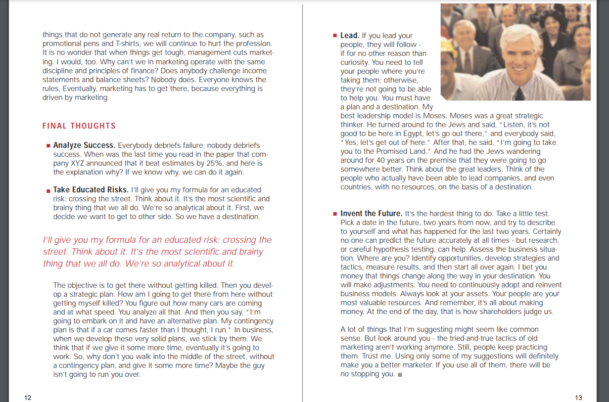 Read the attached article and answer these