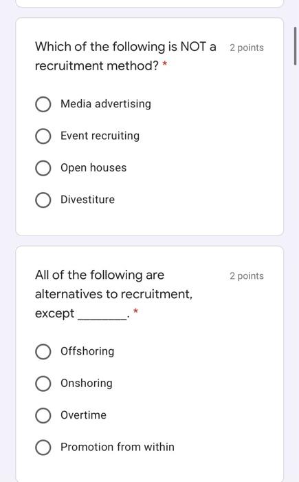 Job analysis information is used 2 points to