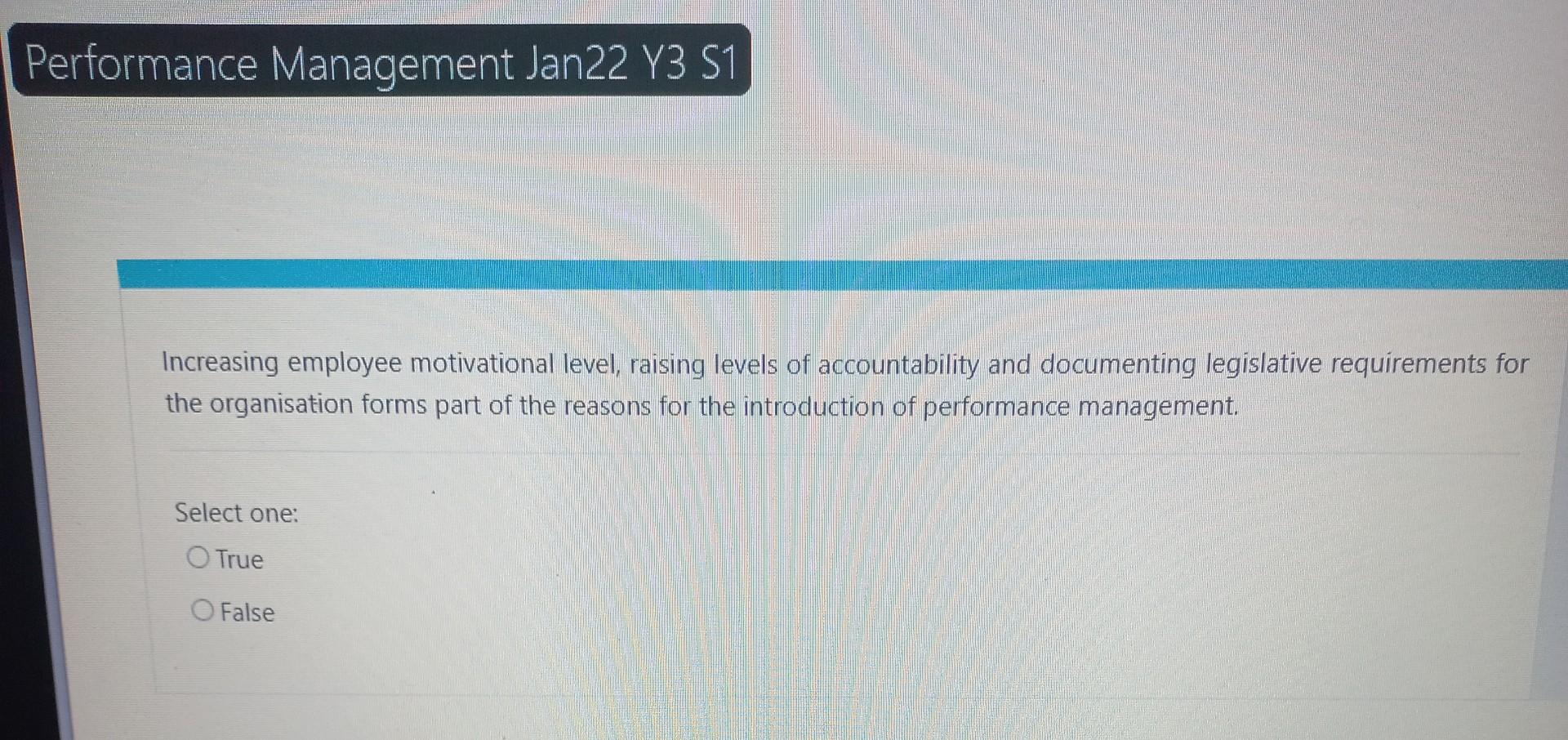 Performance Management Jan22 Y3 S1 Increasing