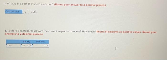 A company currently using an inspection process